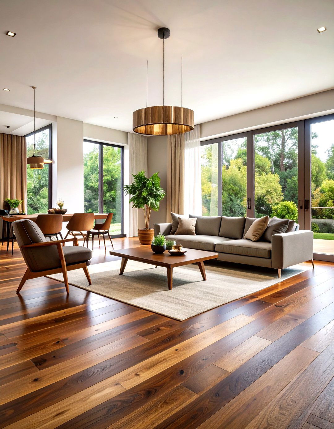 Smoked Wood Floor Finishes - 20 Wood Floor Design Ideas