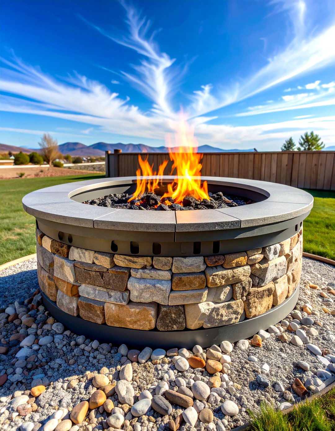 Smokeless Flagstone Fire Pit Design - 20 Flagstone Fire Pit Ideas