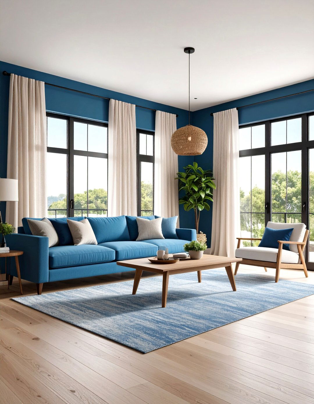 Smoky Sky Blue Paint Color - 20 Calming Paint Colors