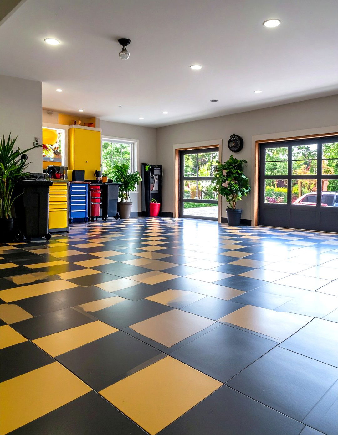 Snap Together Floor Tiles for Portable Flexibility - 20 Garage Makeover Ideas