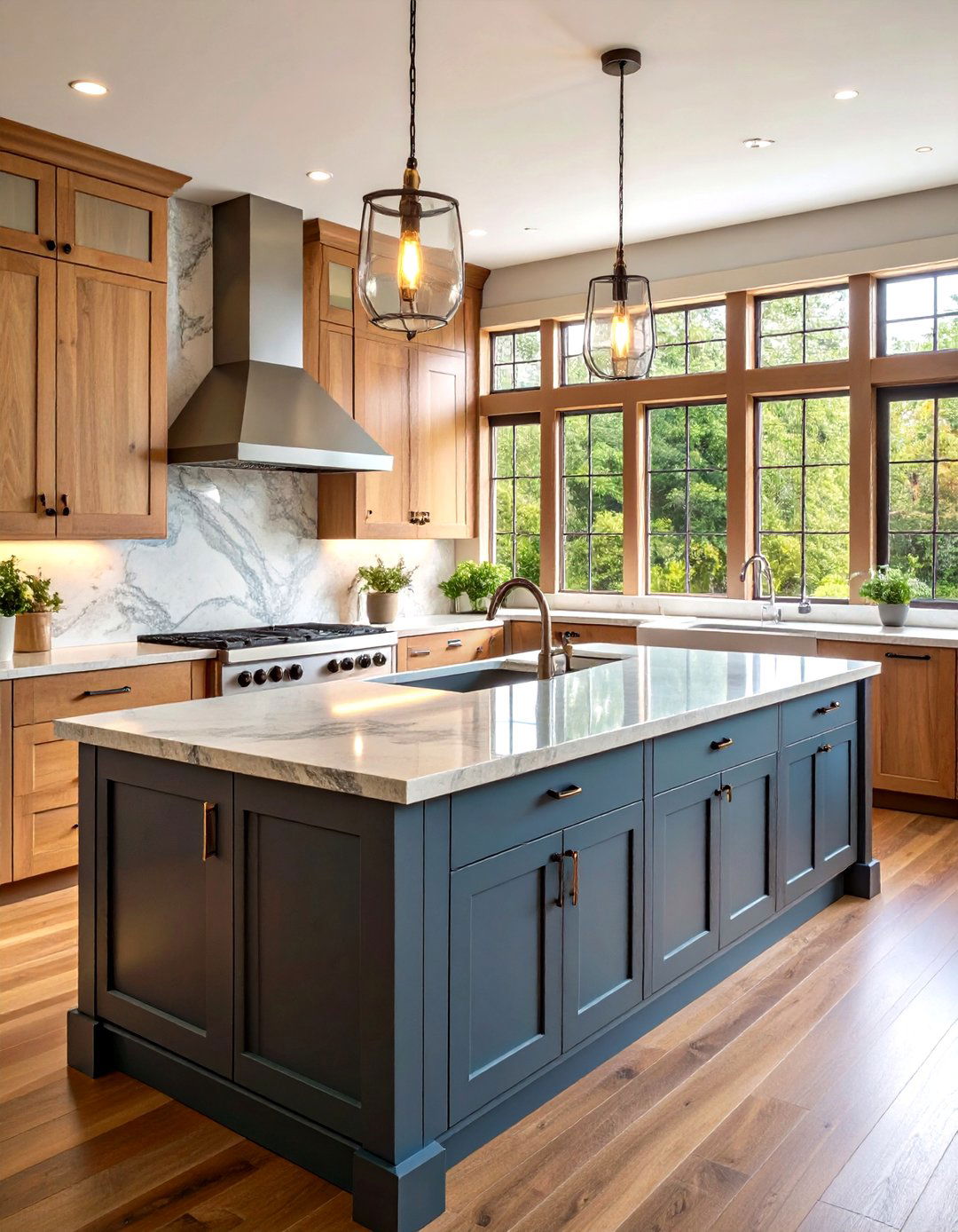 Soapstone Countertops Offer Authentic Contrast and Low Shine - 20 Craftsman Kitchen Ideas