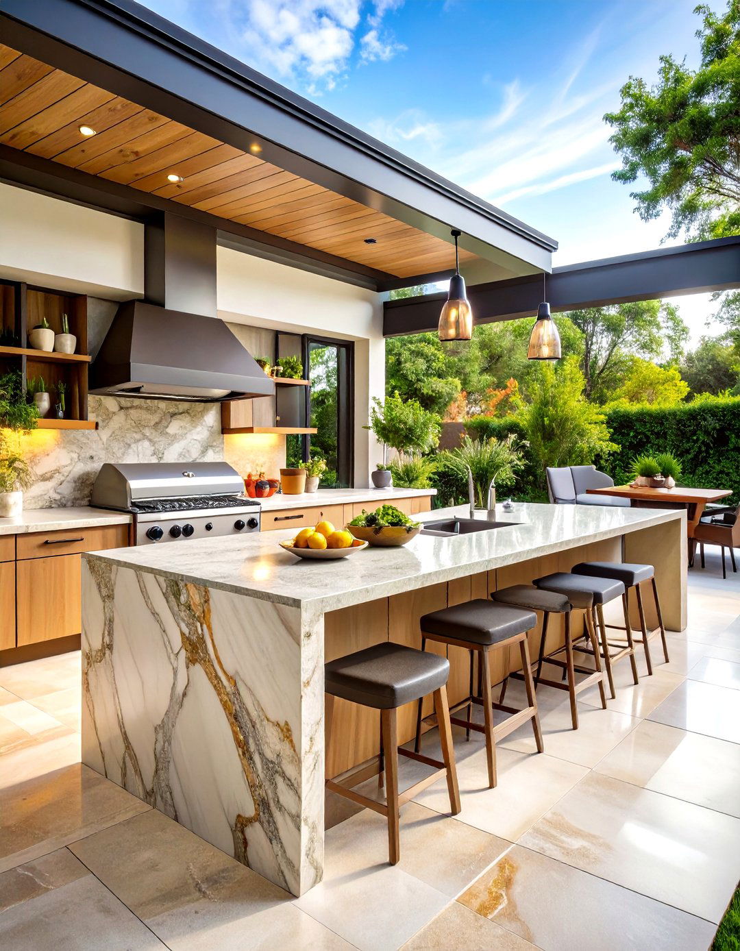 Soapstone - 20 Types of Outdoor Kitchen Countertops