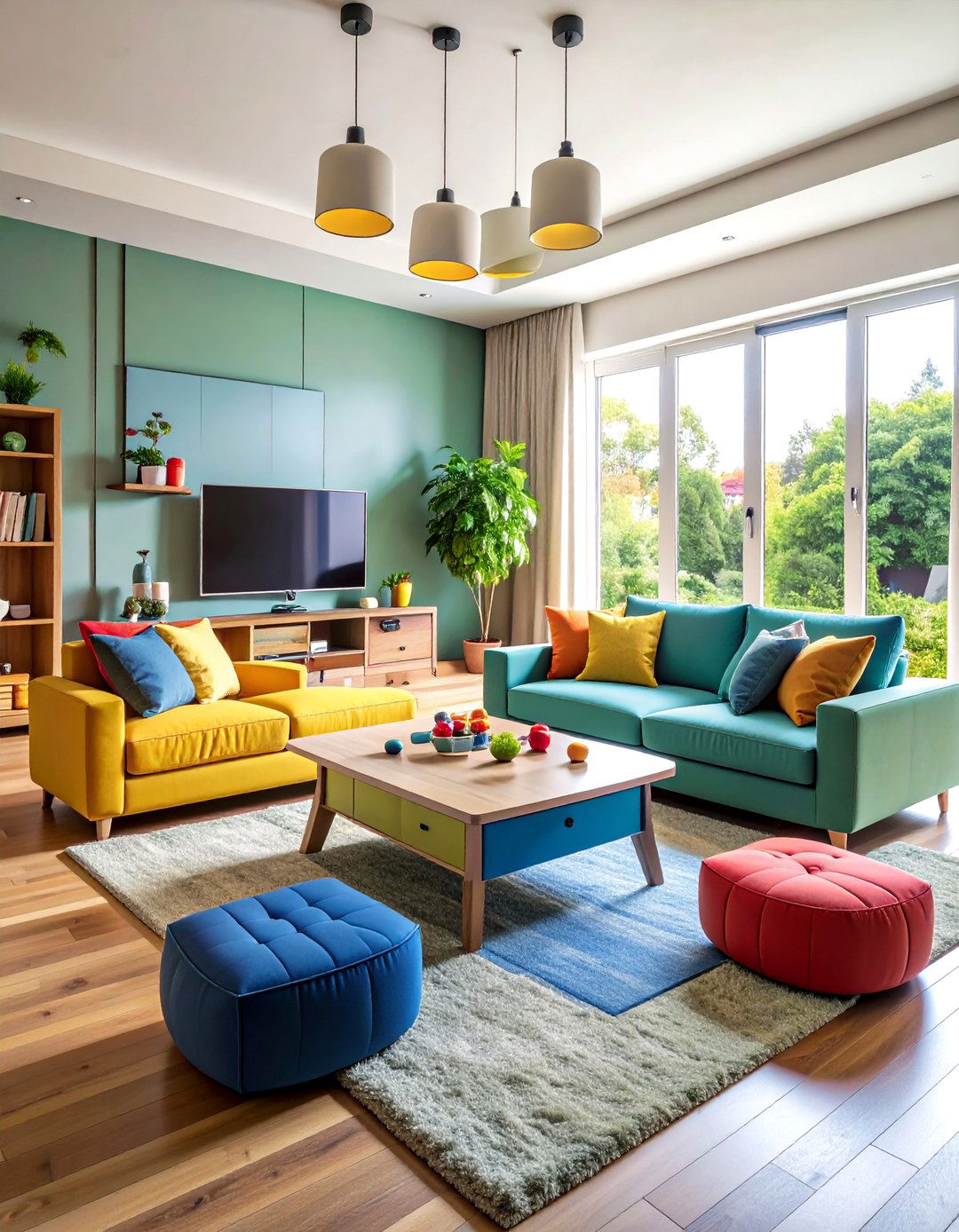 Social Gaming Living Room Furniture Setups - 20 Living Room Furniture Ideas