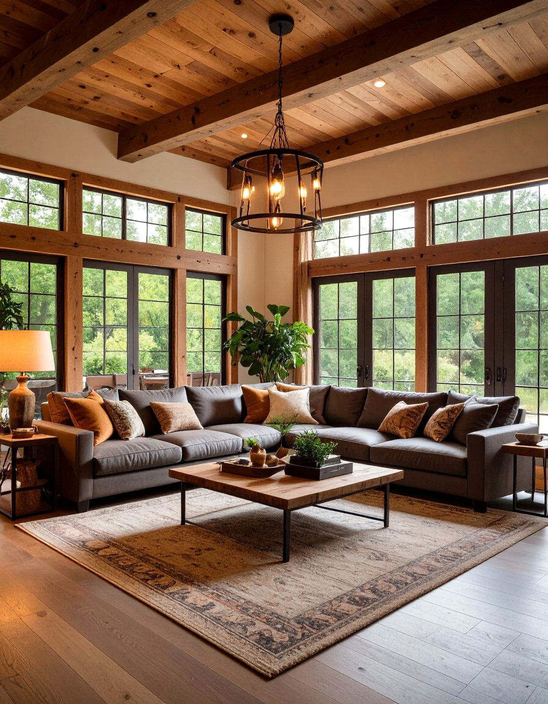 Soft Ambient Layered Lighting - 20 Small Rustic Living Room Ideas