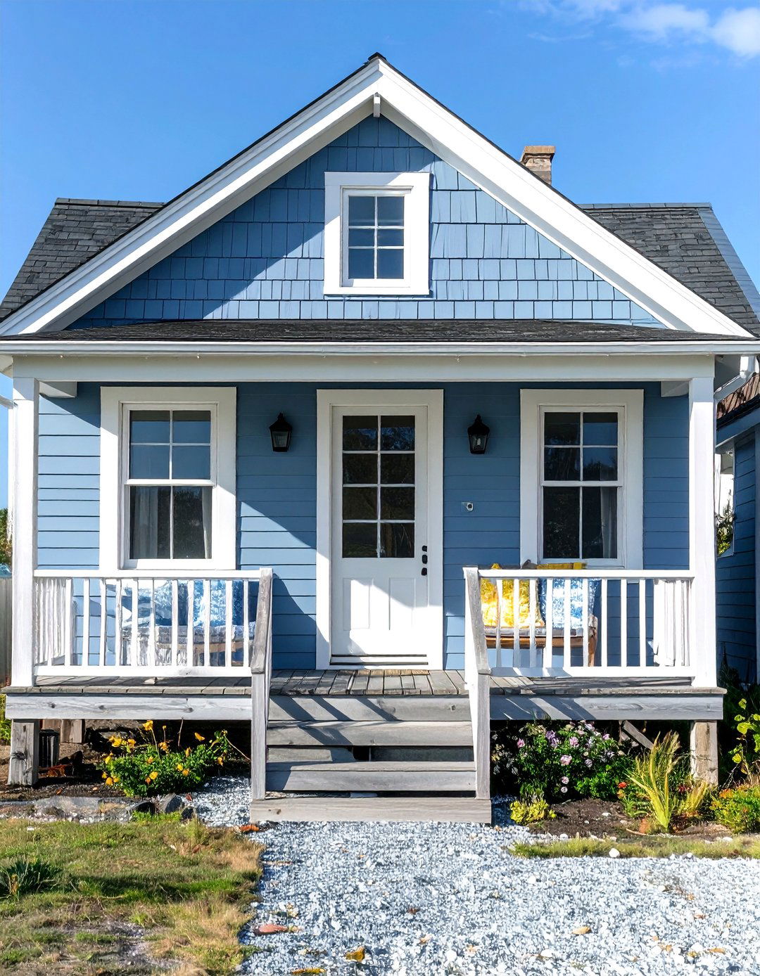 Soft Blue Gray Exterior House Colors for Gentle Sophistication - 20 Exterior House Colors & Inspiration