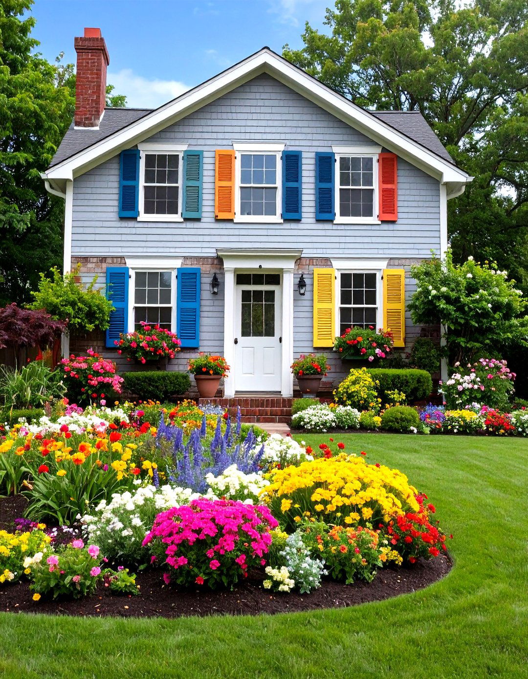 Soft Gray Brick for Versatile Elegance - 20 Exterior Brick Paint Color Ideas