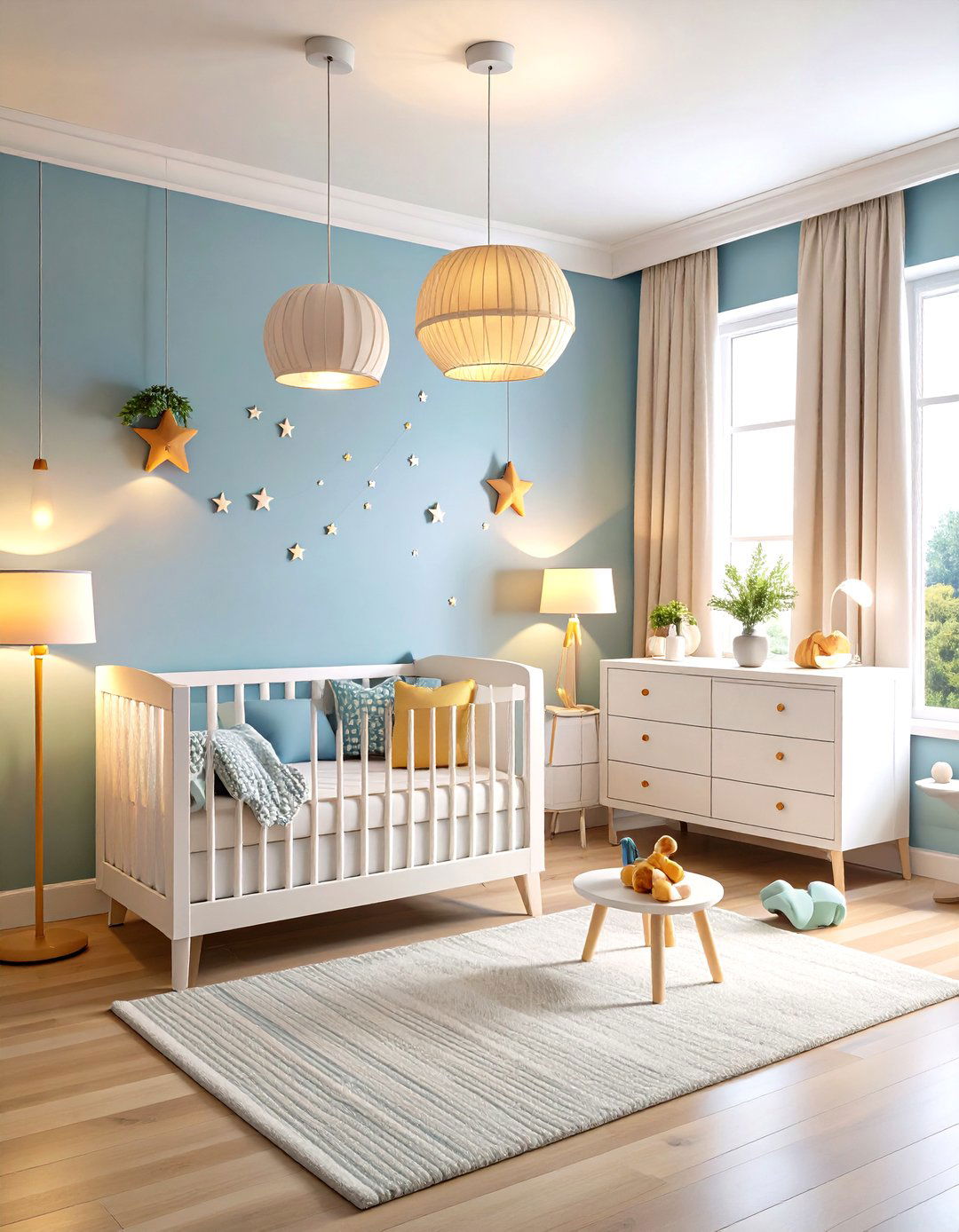 Soft Lighting Minimalist Nursery Ambiance - 20 Minimalist Nursery Ideas