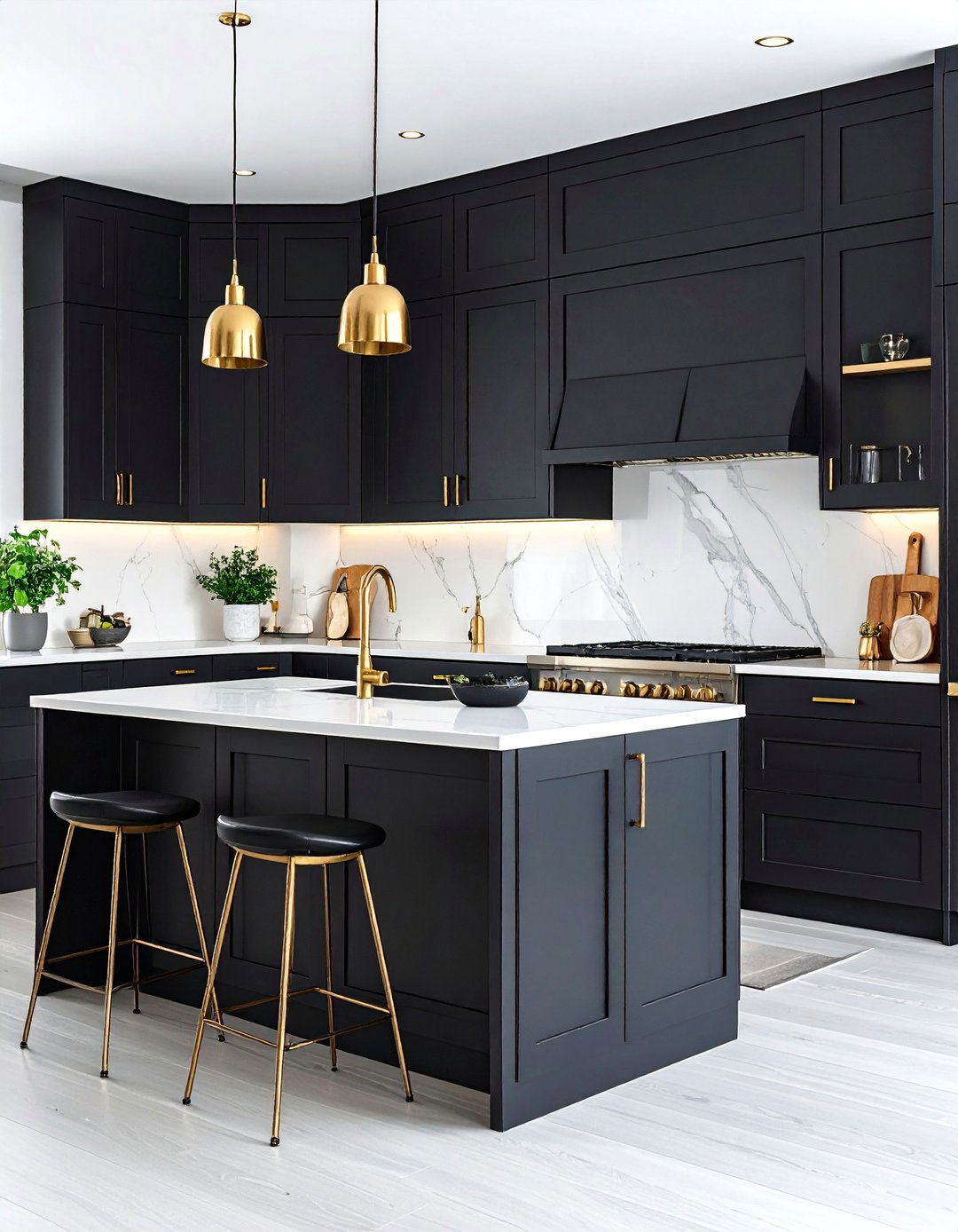 Soft Matte Black Kitchen Cabinet Modern Edge - 20 Kitchen Cabinet Color Ideas