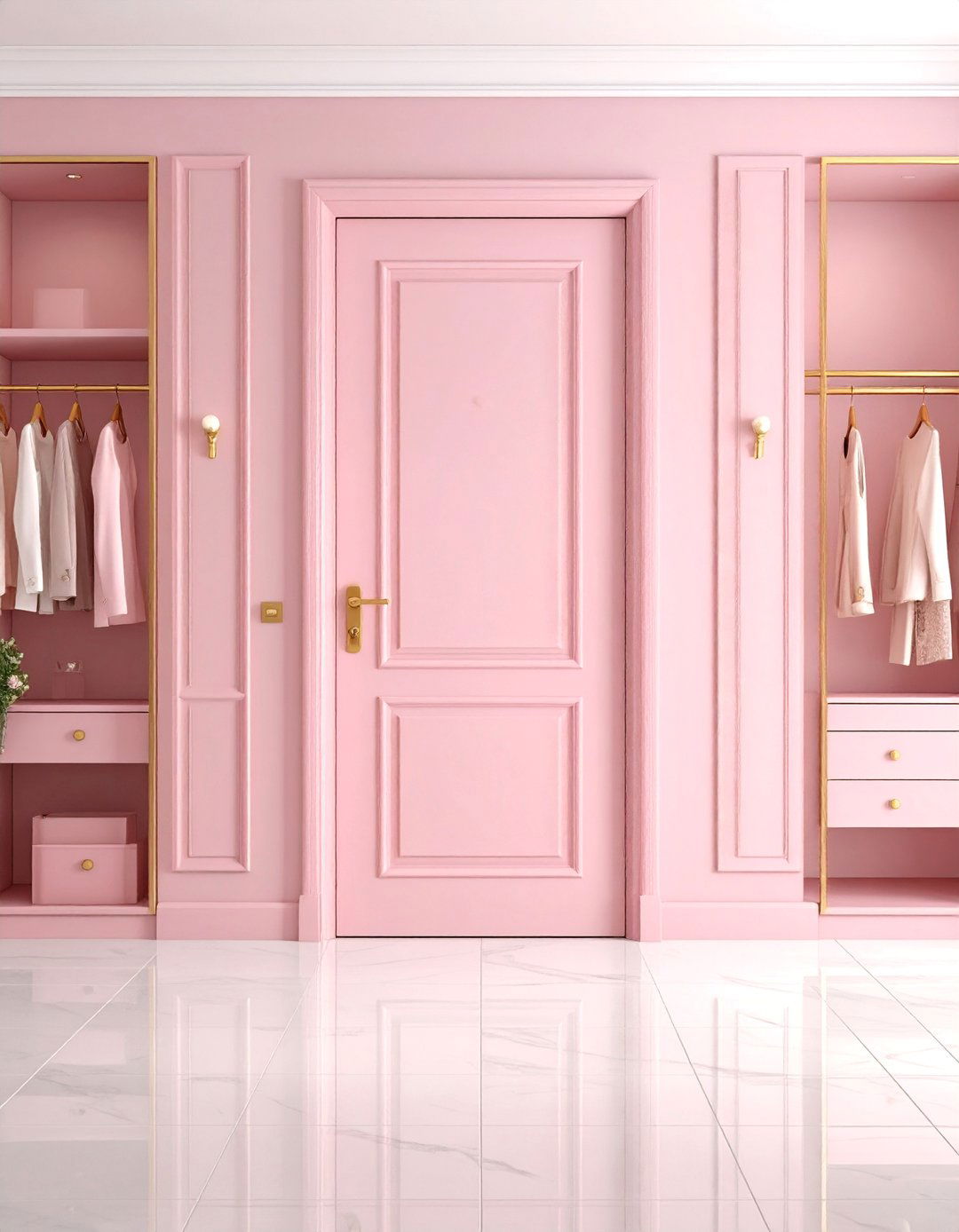 Soft Pink Interior Door Color - 20 Interior Door Color Ideas