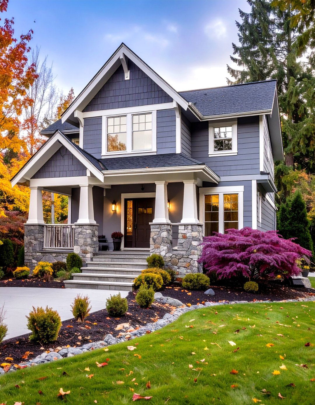 Soft Repose Gray Exterior for Subtle Sophistication - 20 Gray Exterior House Paint Ideas