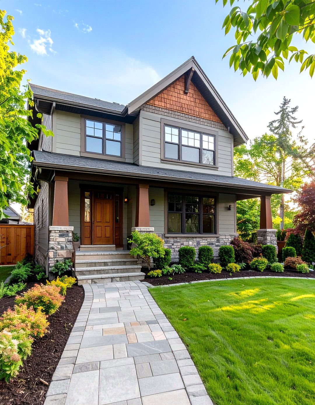 Soft Sage Gray Brick for Contemporary Calm - 20 Exterior Brick Paint Color Ideas