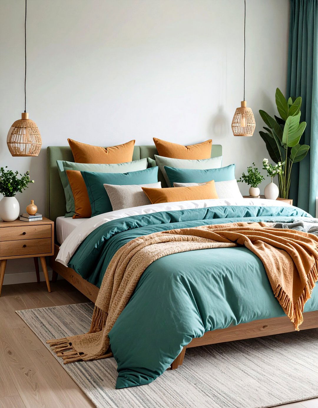 Soft Textiles and Layered Bedding - 20 Small Bedroom Ideas