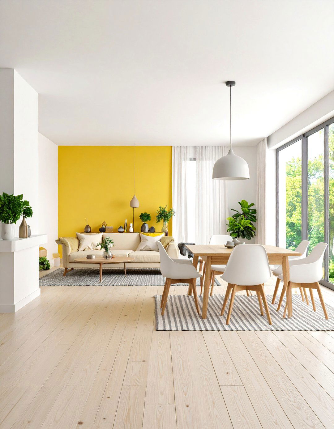 Soft Zone Living Divider - 20 Half Wall Ideas