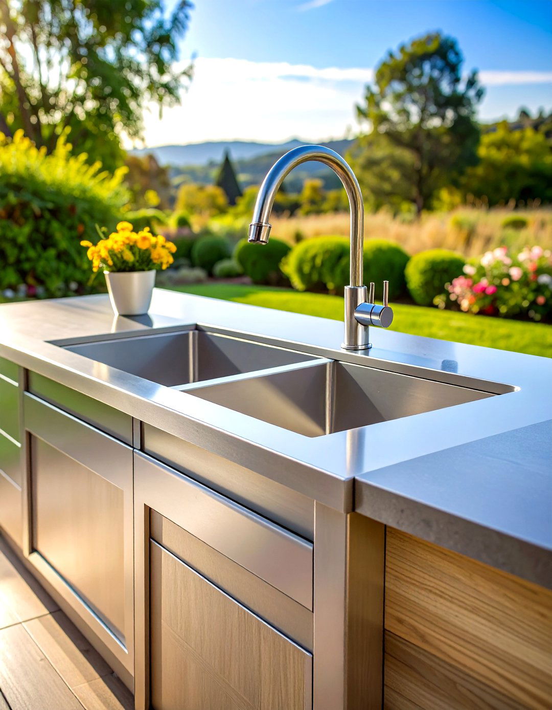 Solar Heated Outdoor Sink Shower Combo - 20 outdoor sink ideas