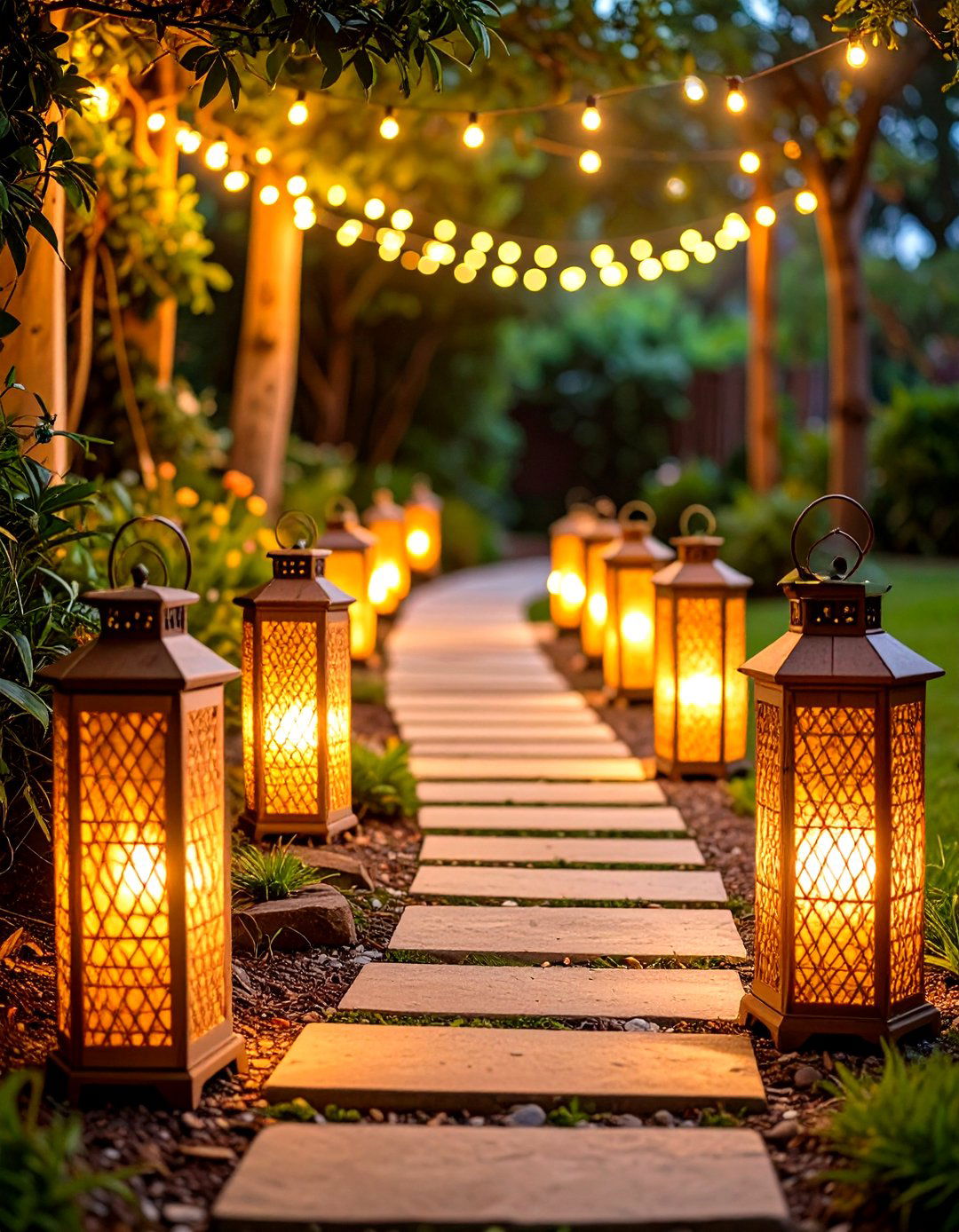 Solar Lantern Garden Party Lighting - 20 Garden Party Ideas