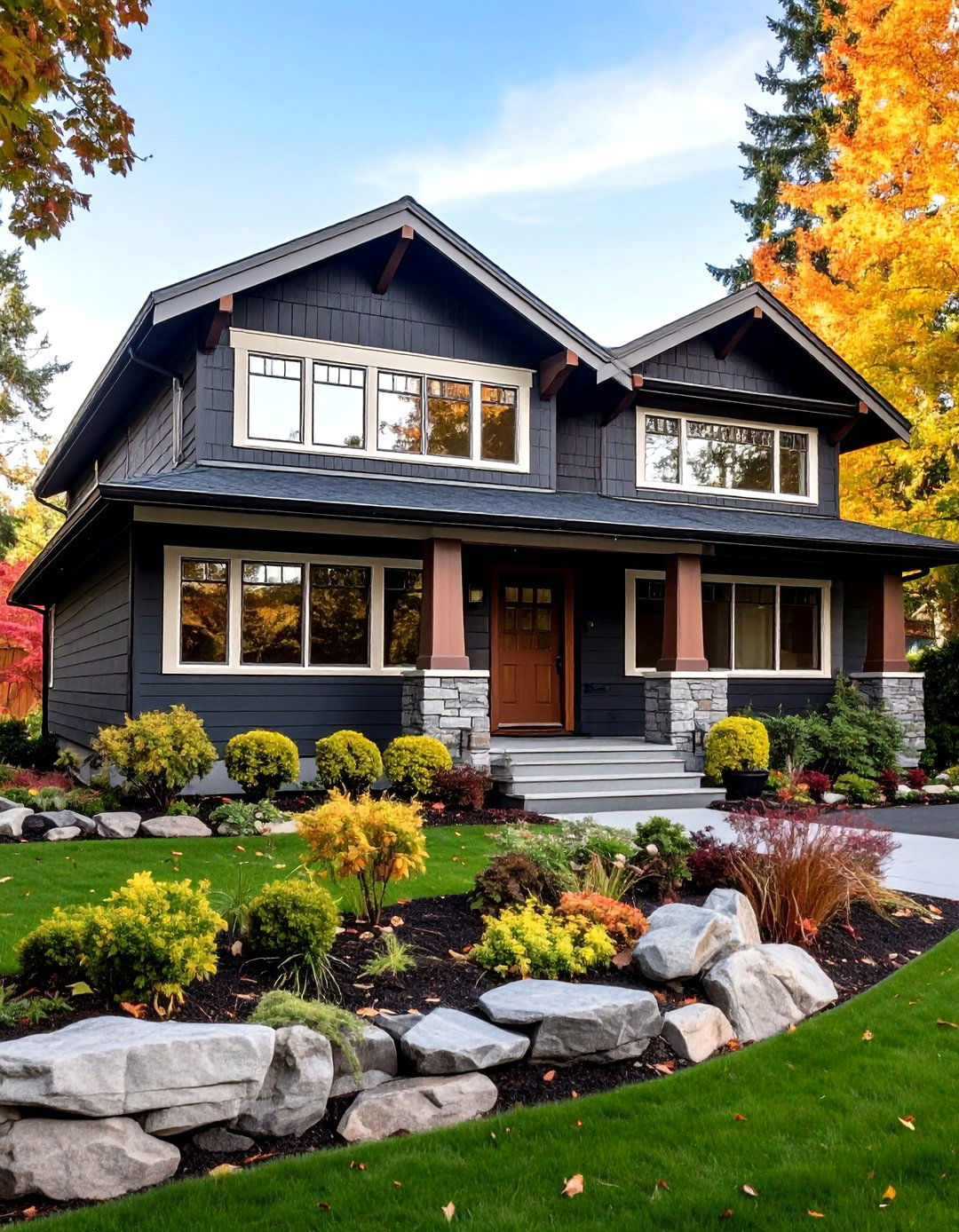 Solar Passive South Wall in Graphite - 20 Dark Grey House Exterior Ideas