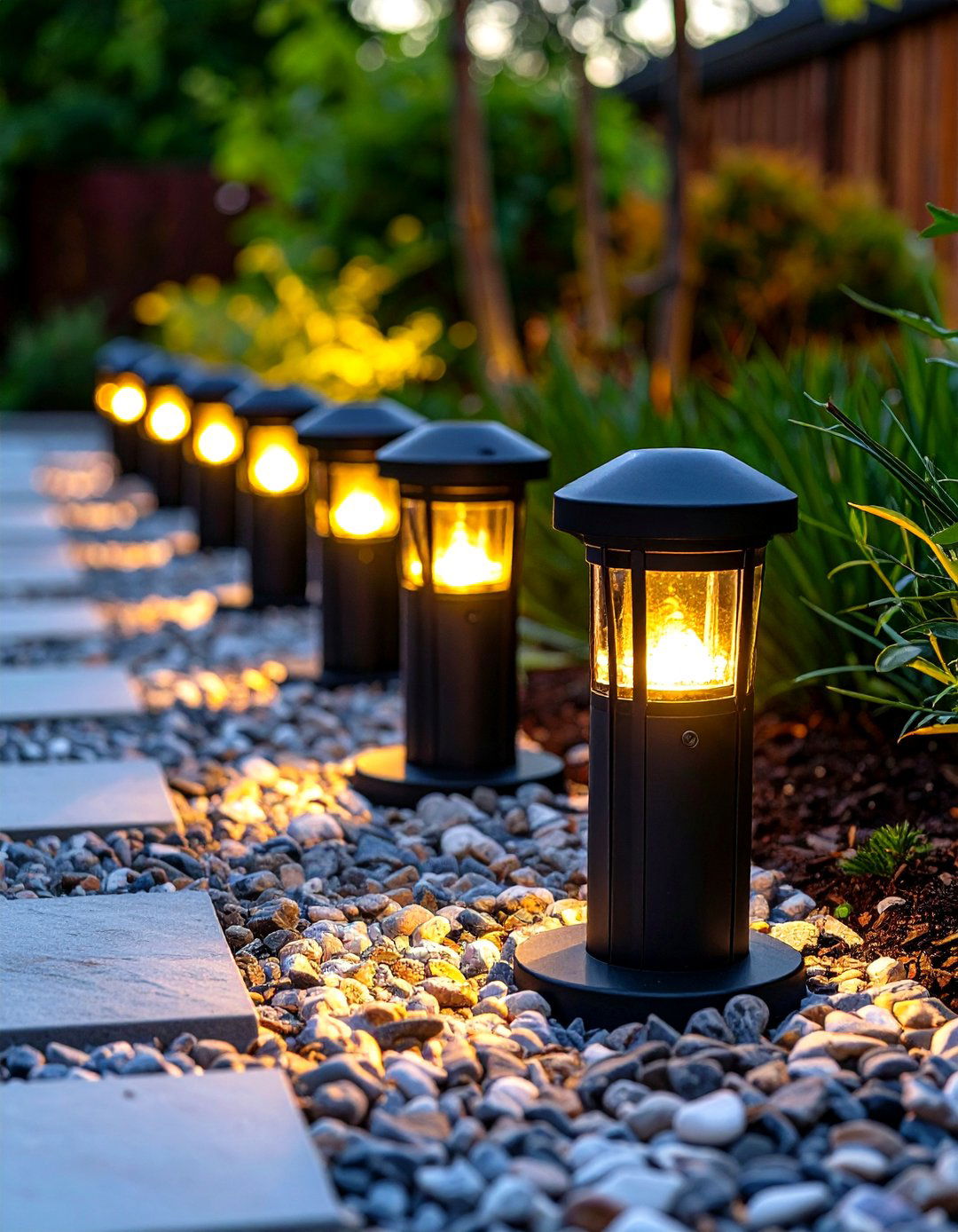 Solar Path Garden Lighting - 20 Garden Lighting Ideas