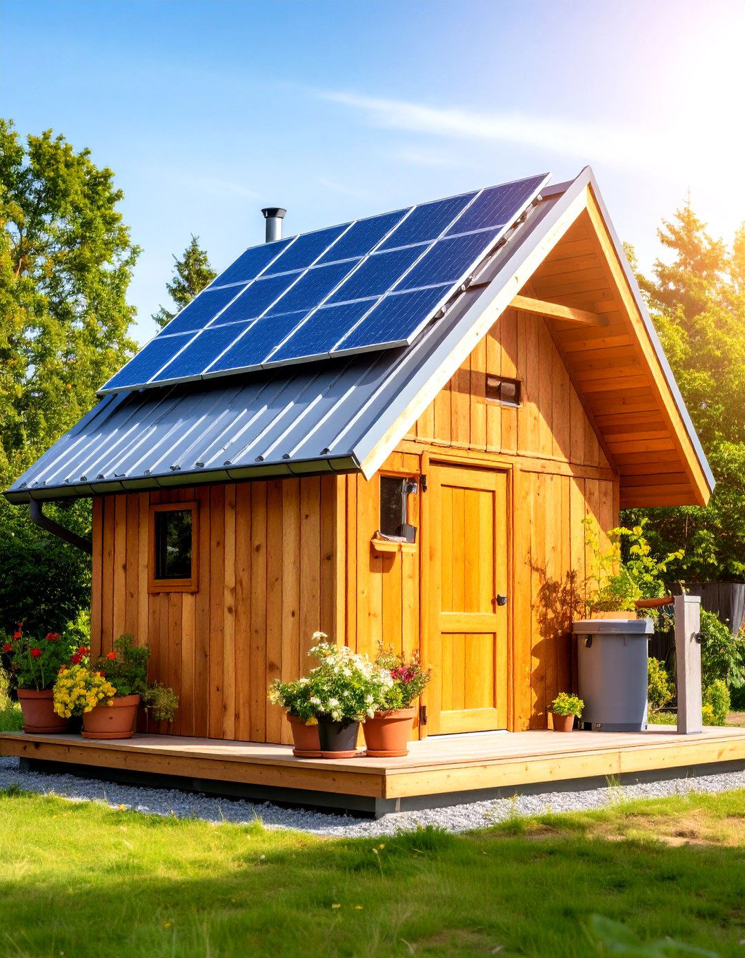Solar Powered Eco Friendly Outhouse Design - 20 Outhouse Design Ideas