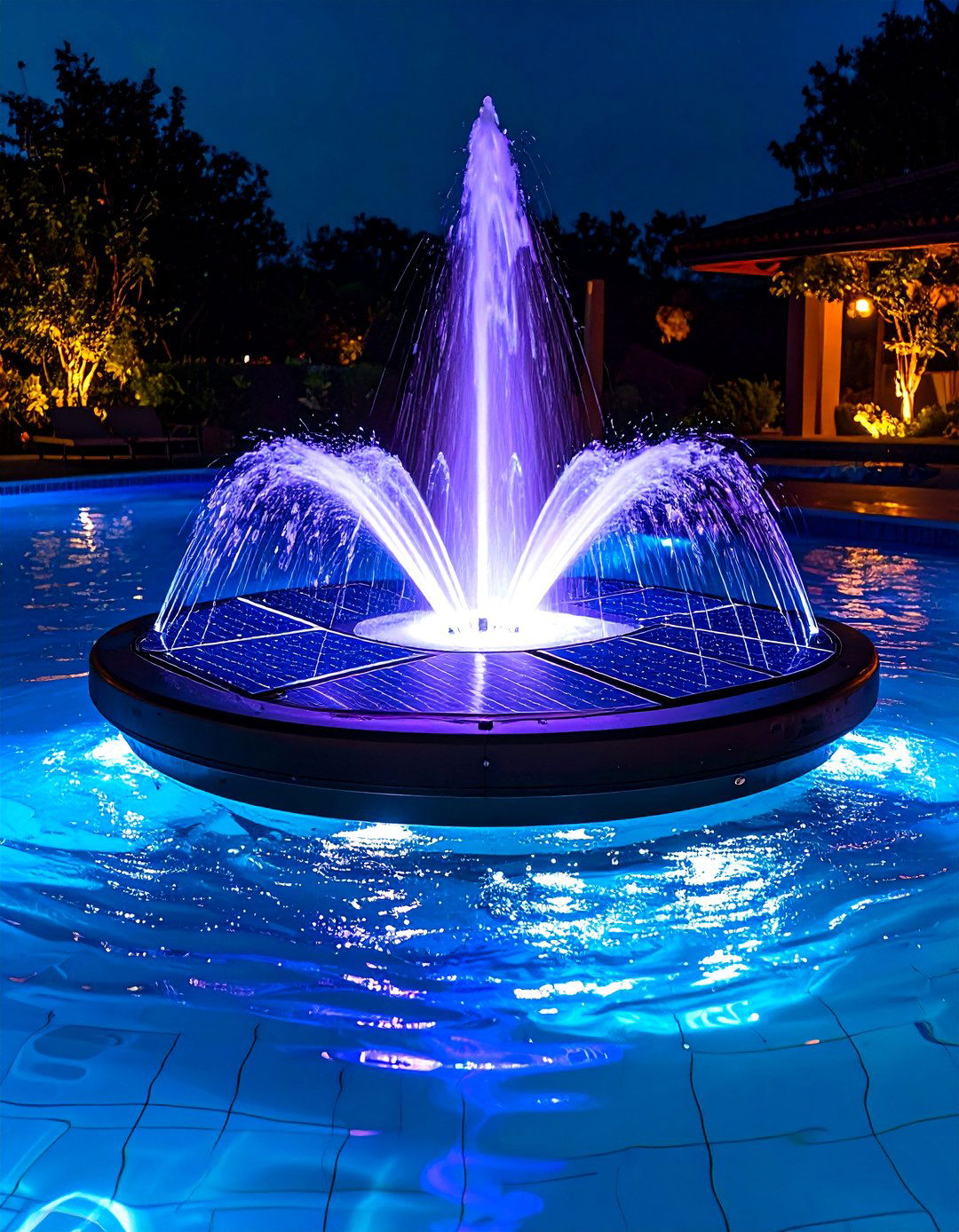 Solar Powered Floating Fountains Eco Friendly Pool Decor - 20 Pool Fountain Ideas