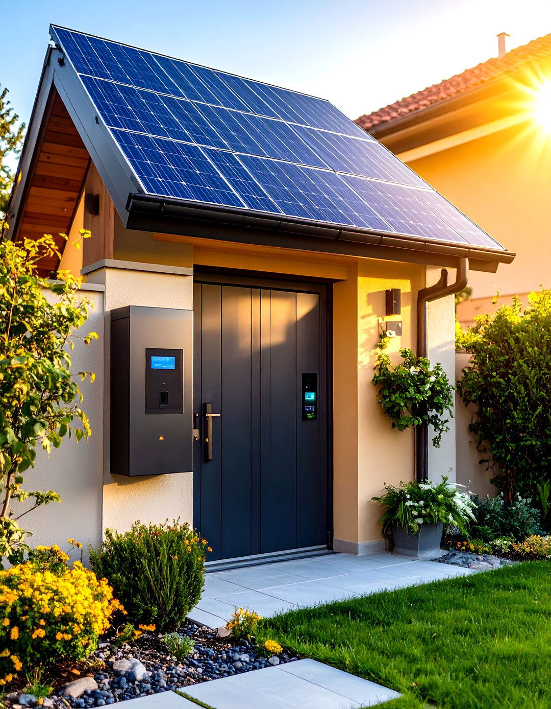 Solar Powered Front Gate Opener - 20 Front Gate Ideas