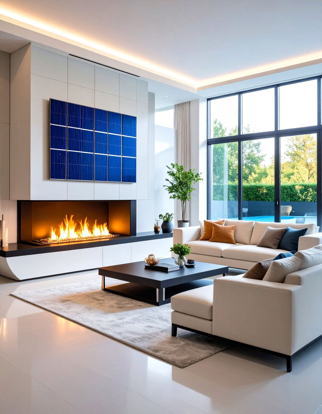 Solar Powered Green Fireplace Innovation - 20 Green Fireplace Ideas