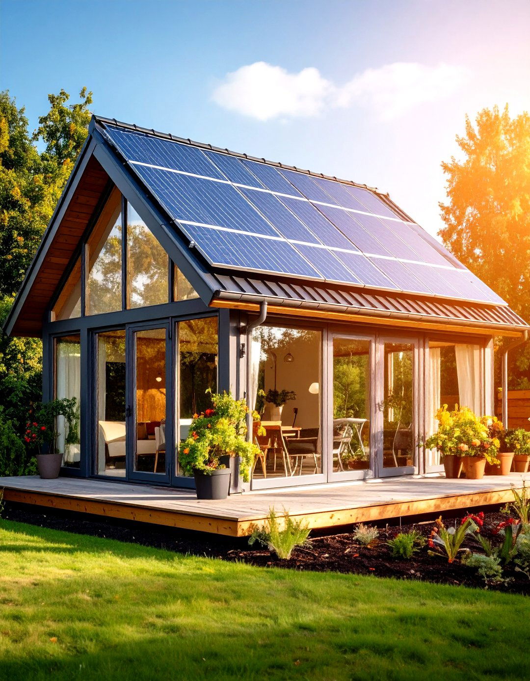 Solar Powered Porch Greenhouse - 20 Porch Greenhouse Ideas