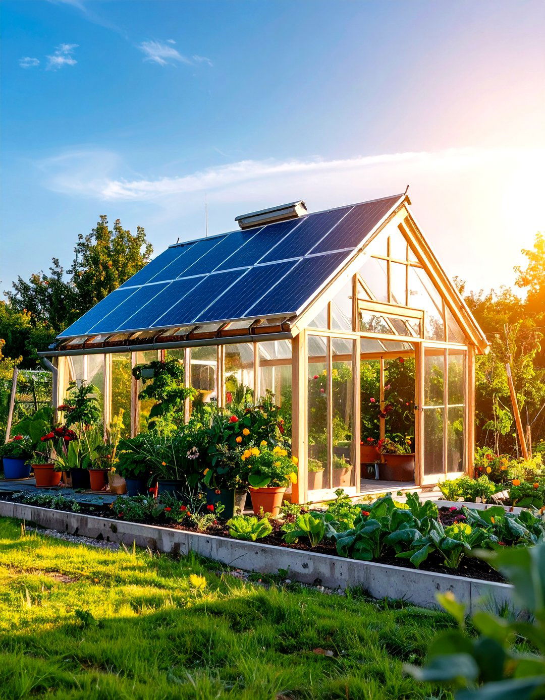 Solar Powered Ventilated Greenhouse - 20 Greenhouse Ideas
