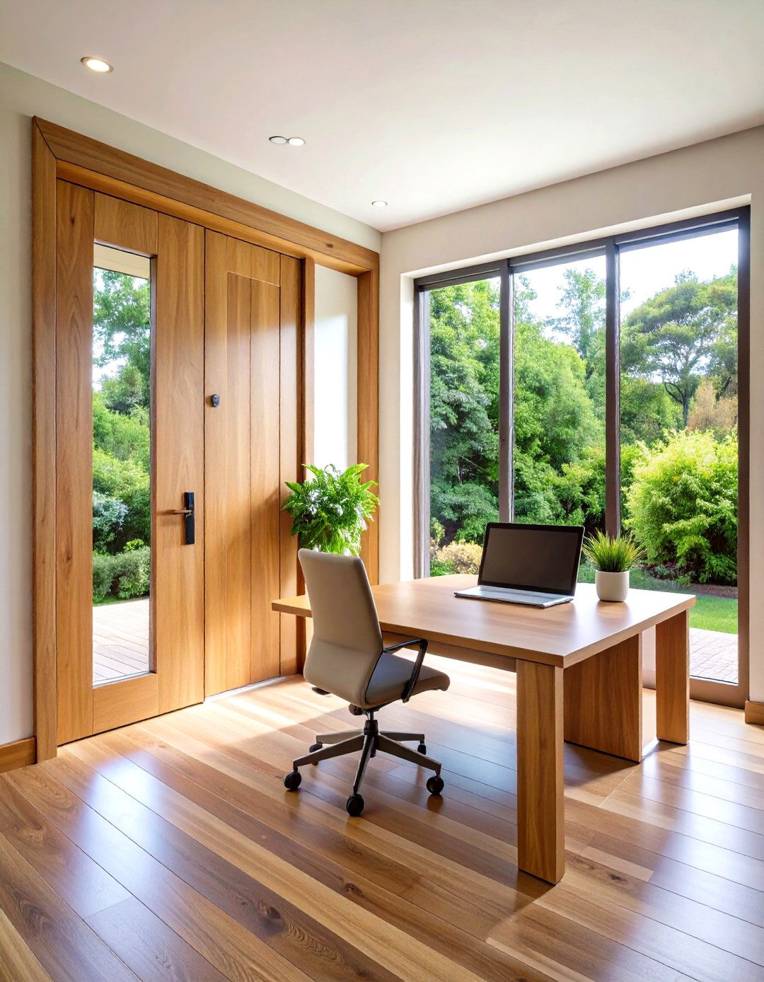 Solid Core Home Office Door for Maximum Sound Insulation - 20 Home Office Door Ideas