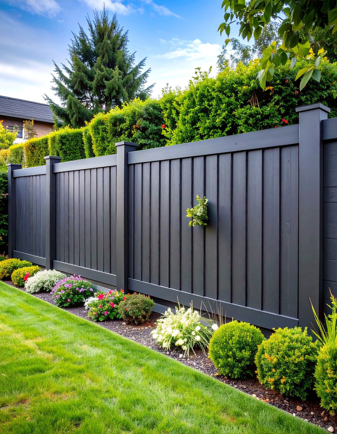 Sophisticated Charcoal Garden Fence Colour - 20 Garden Fence Colour Ideas
