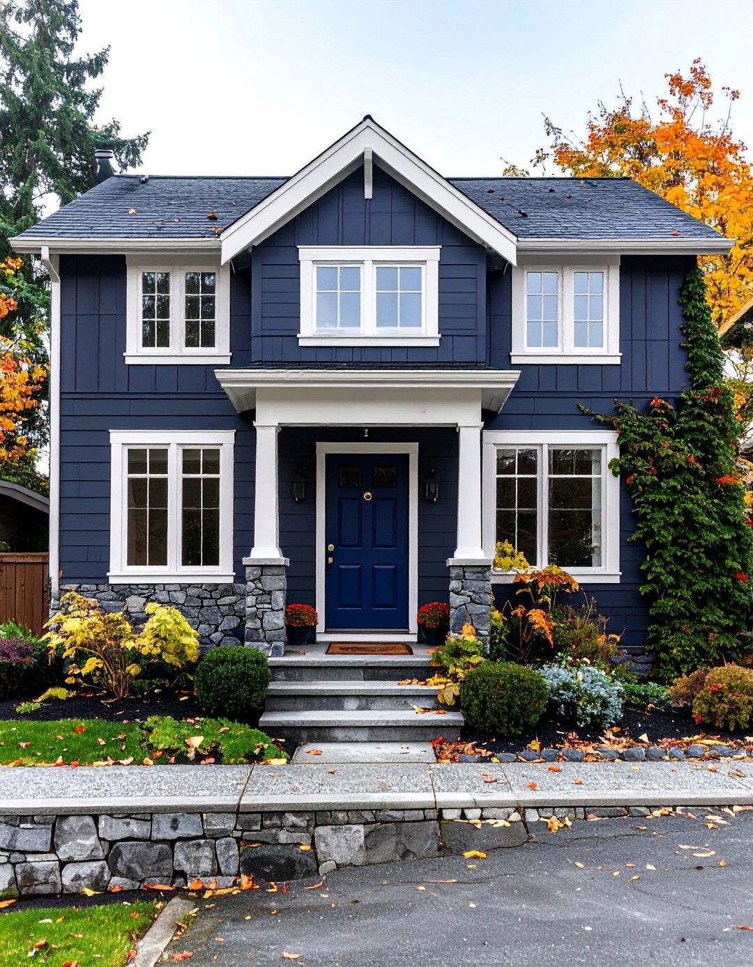 Sophisticated Charcoal Gray Exterior House Colors - 20 Exterior House Colors & Inspiration