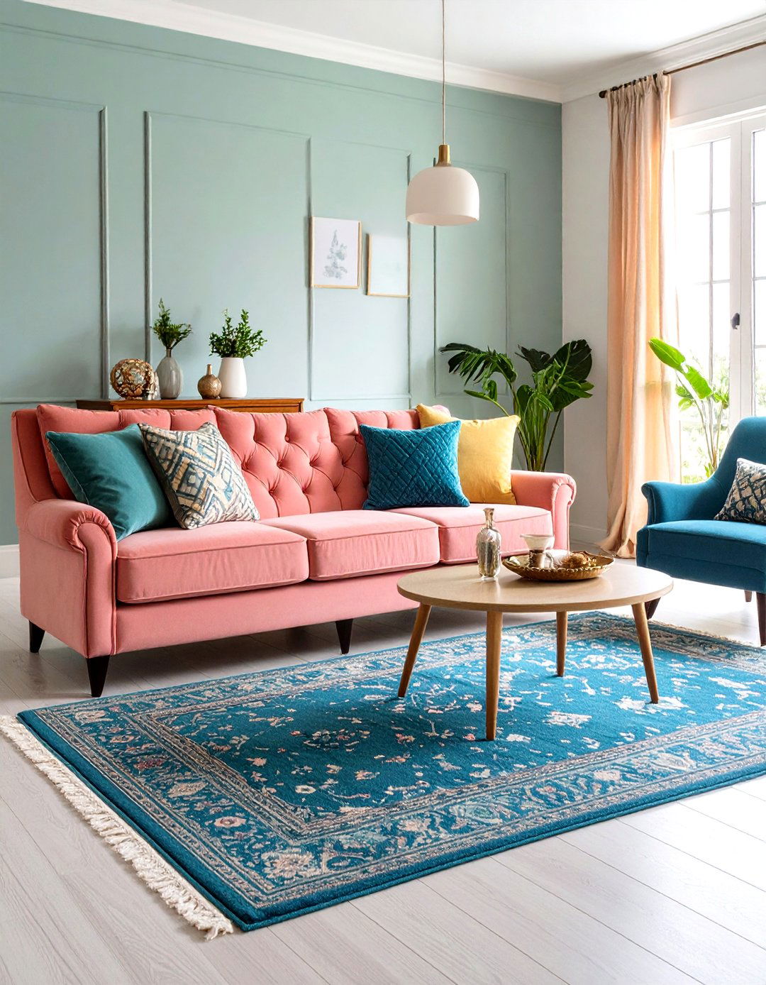 Sophisticated Color Pops in Transitional Living Rooms - 20 Transitional Living Room Ideas