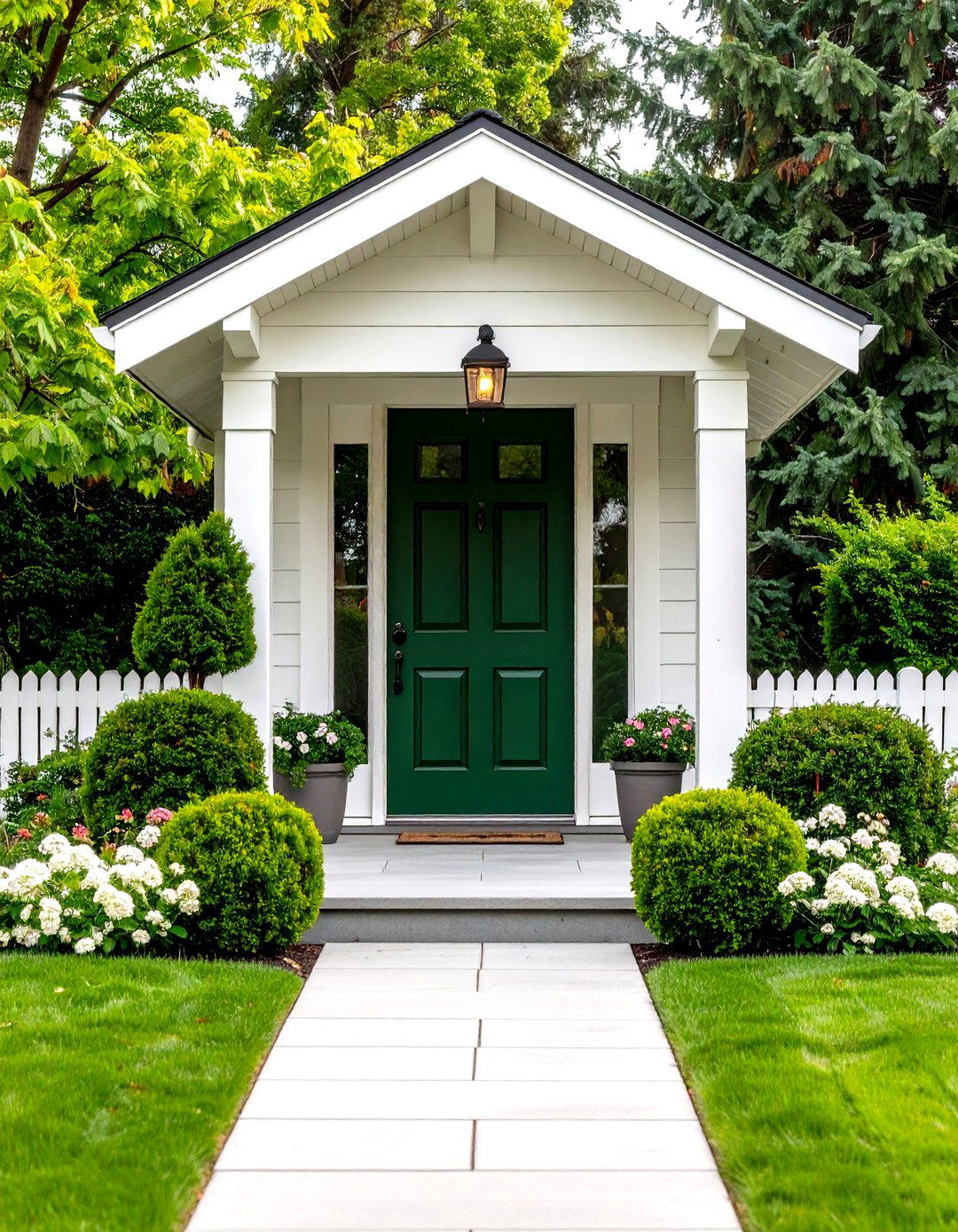 Sophisticated Dark Green Front Door Trend - 20 Dark Green Front Door Ideas