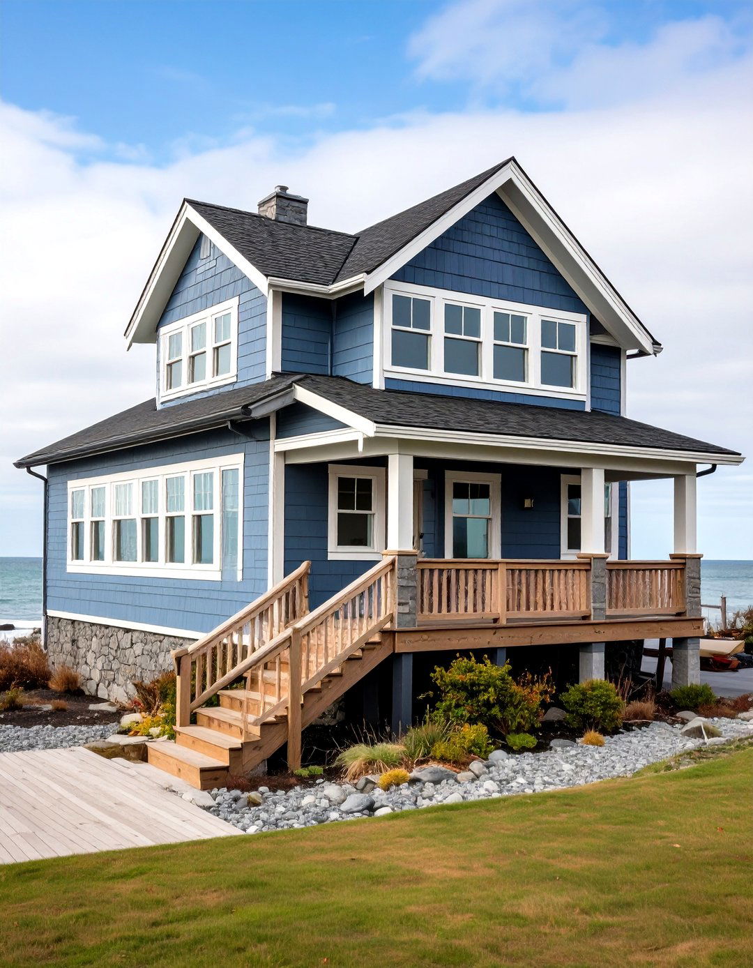 Sophisticated Flagstone Gray Exterior House Colors - 20 Exterior House Colors & Inspiration