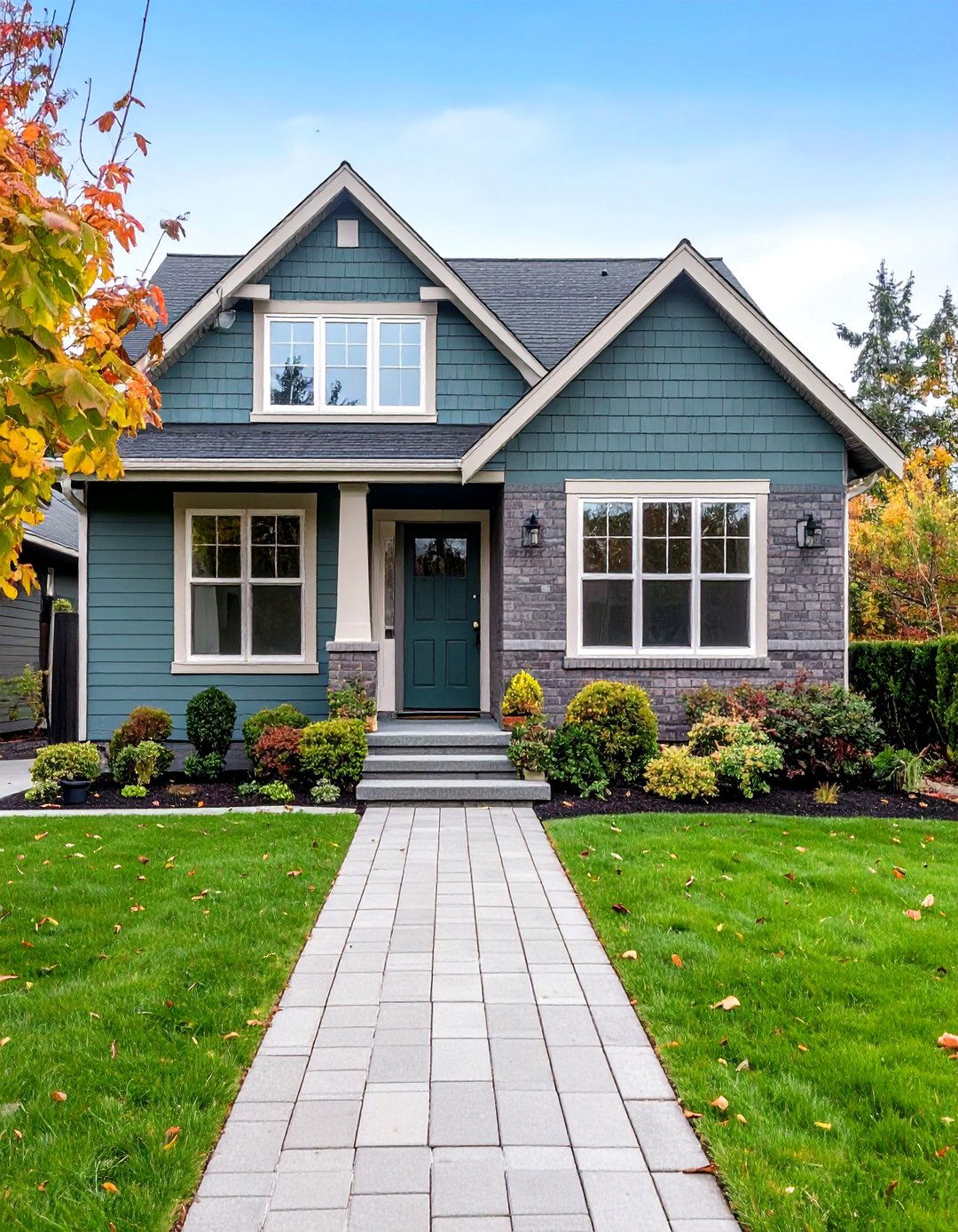 Sophisticated Greige Brick for Modern Neutrals - 20 Exterior Brick Paint Color Ideas
