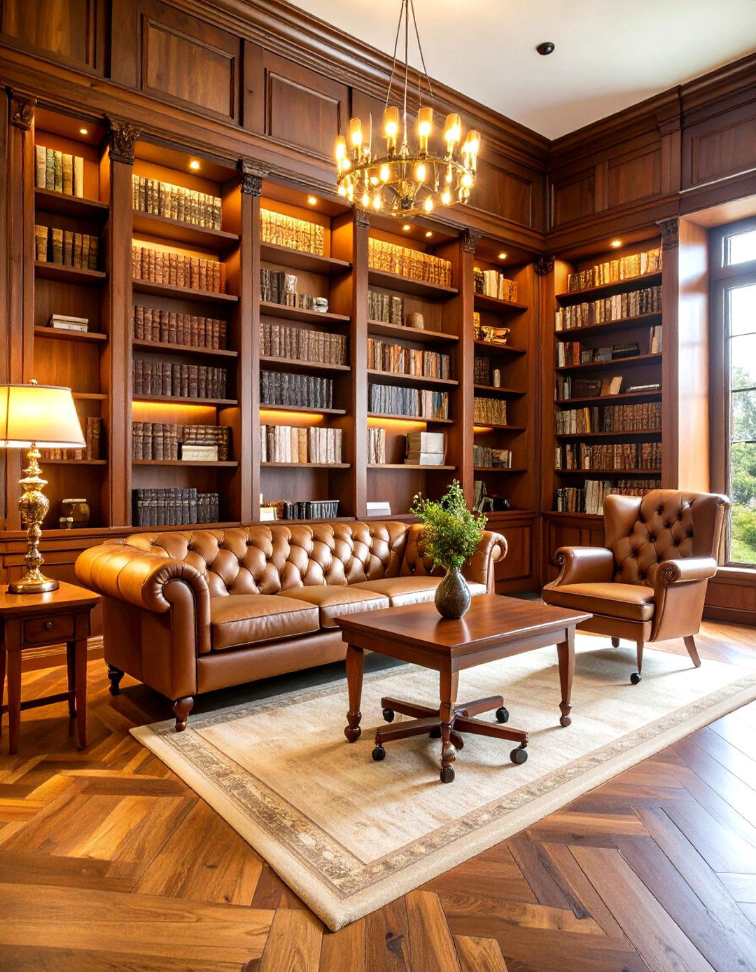 Sophisticated Library Man Cave Study - 20 Man Cave Ideas