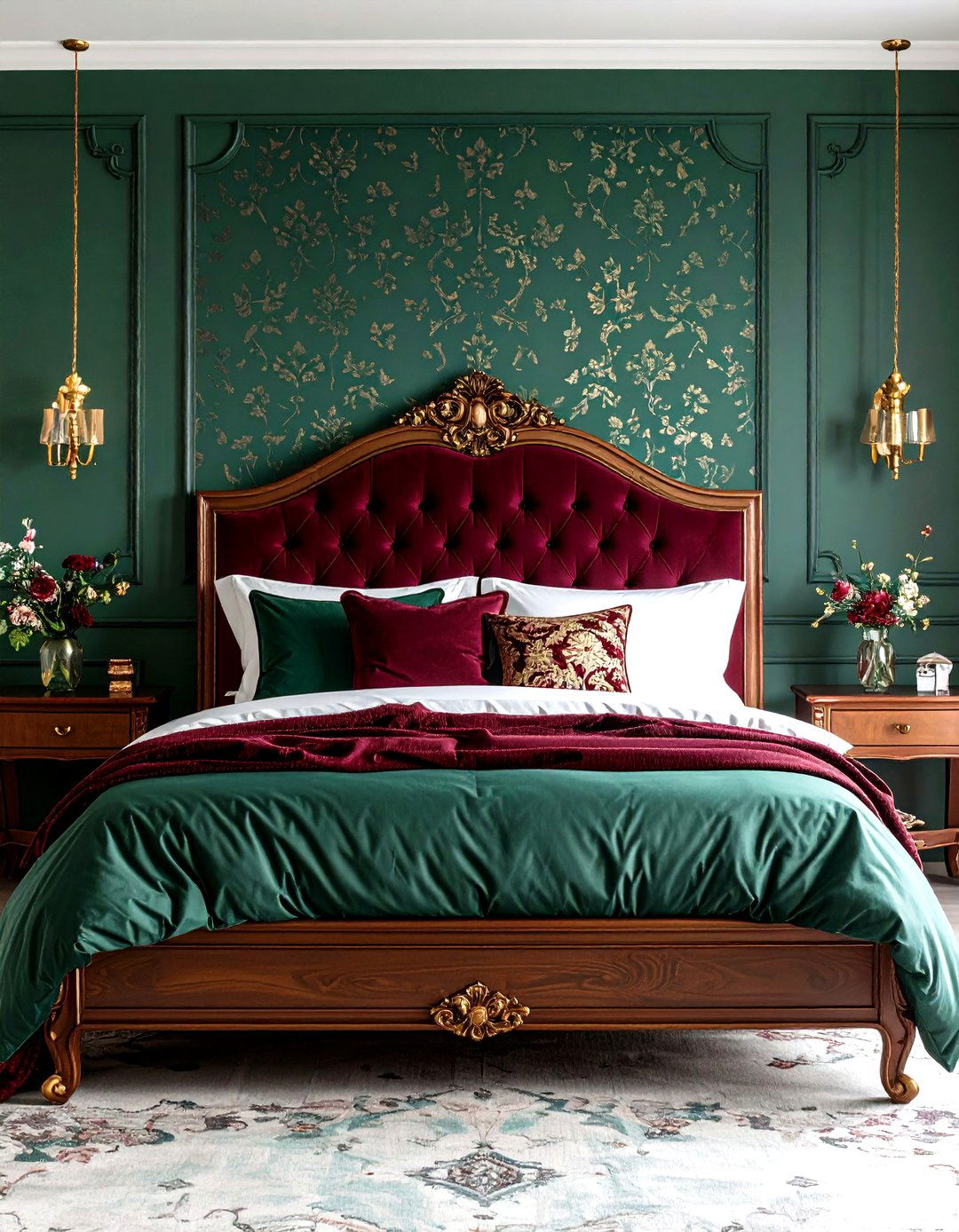 Sophisticated Parisian Damask Themed Bedroom - 20 Parisian Themed Bedroom Ideas