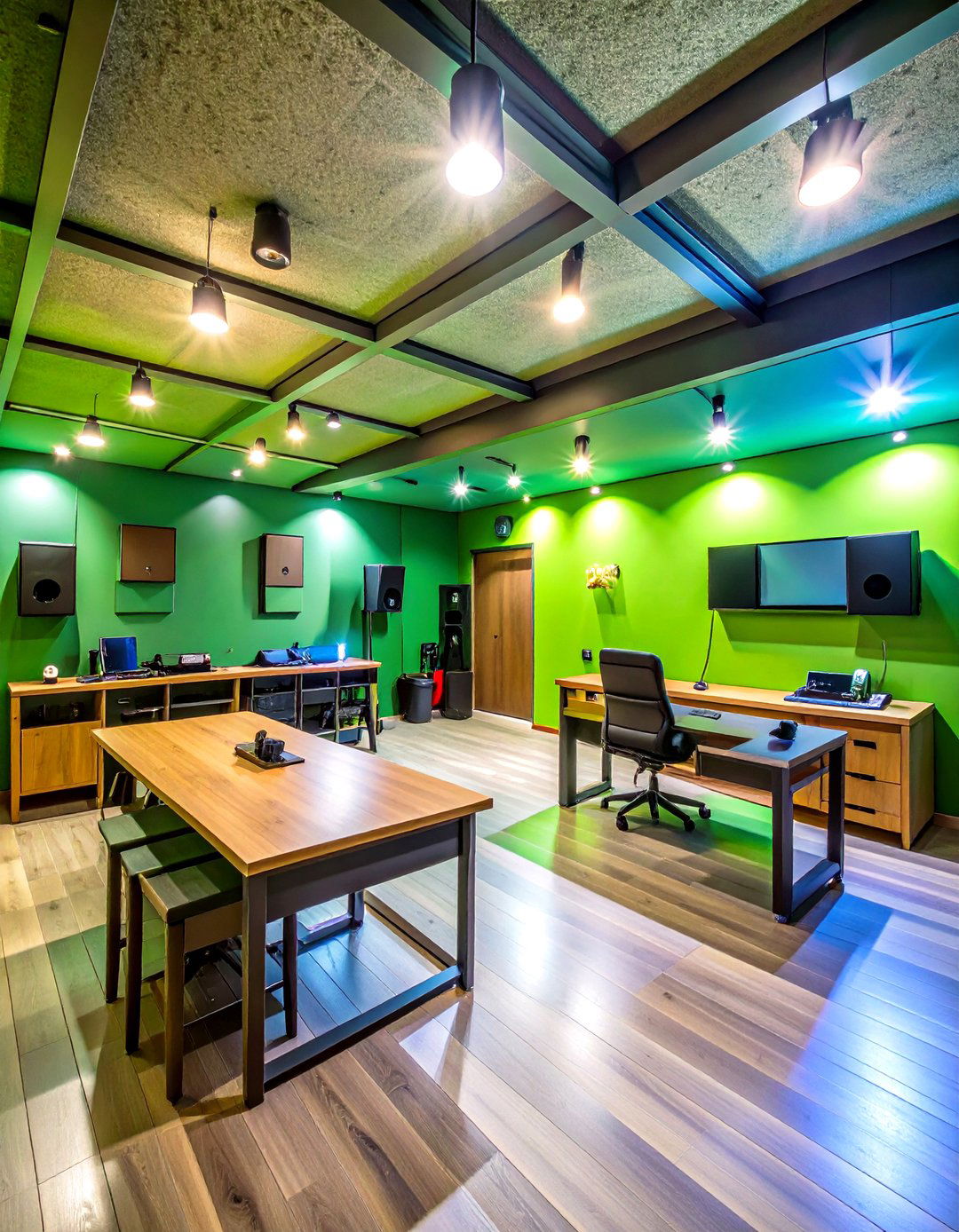 Soundproofed Enclosure Lets the Garage Game Room Rock Anytime - 20 Garage Game Room Ideas