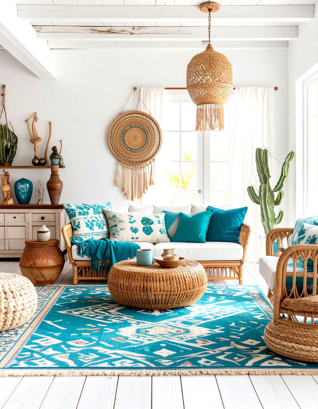 Southwestern Coastal Southwest Living Room - 20 Southwest Living Room Ideas