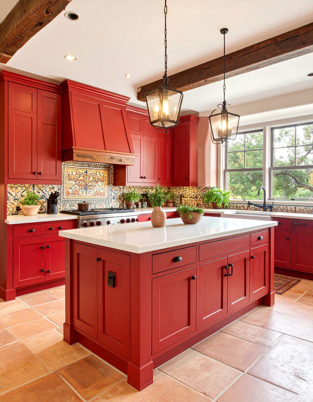 Southwestern Red Kitchen Adobe Design - 20 Red Kitchens