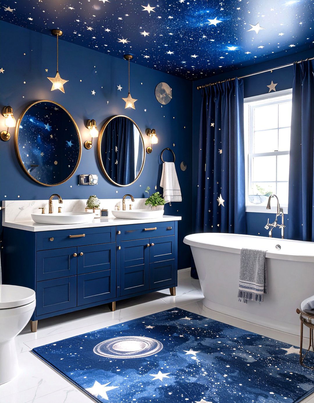 Space Explorer Kids Bathroom Adventure - 20 Kids Bathroom Ideas