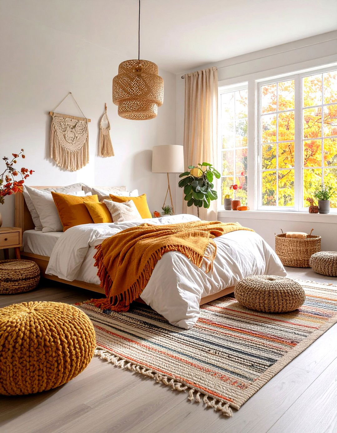 Space Planning and Decluttered Fall Bedroom Decor - 20 Fall Bedroom Decor Ideas