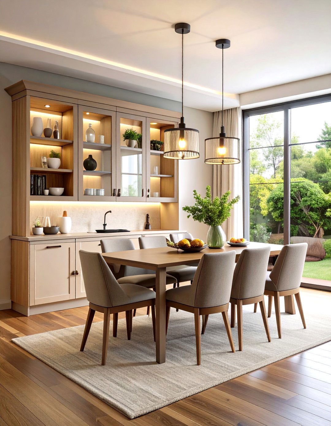 Space Saving Corner Dining Room Hutch - 20 Dining Room Hutch Ideas