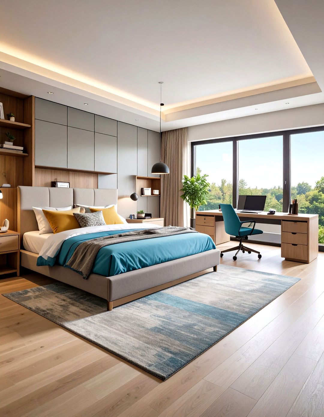 Space Saving Futon in a Home OfficeGuest Room - 20 Futon Bedroom Ideas
