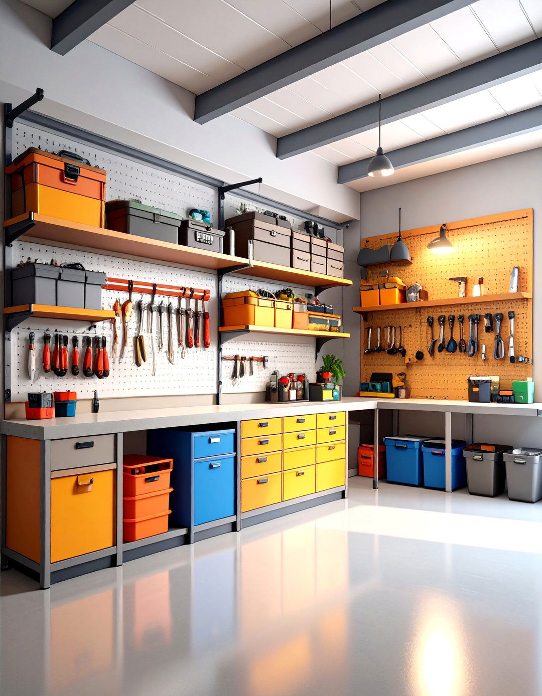Space Saving Storage in Detached Garage - 20 Detached Garage Ideas