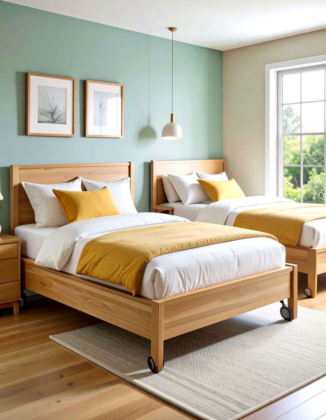 Space Saving Trundle Bed Solutions - 20 2 Beds in One Small Room Ideas
