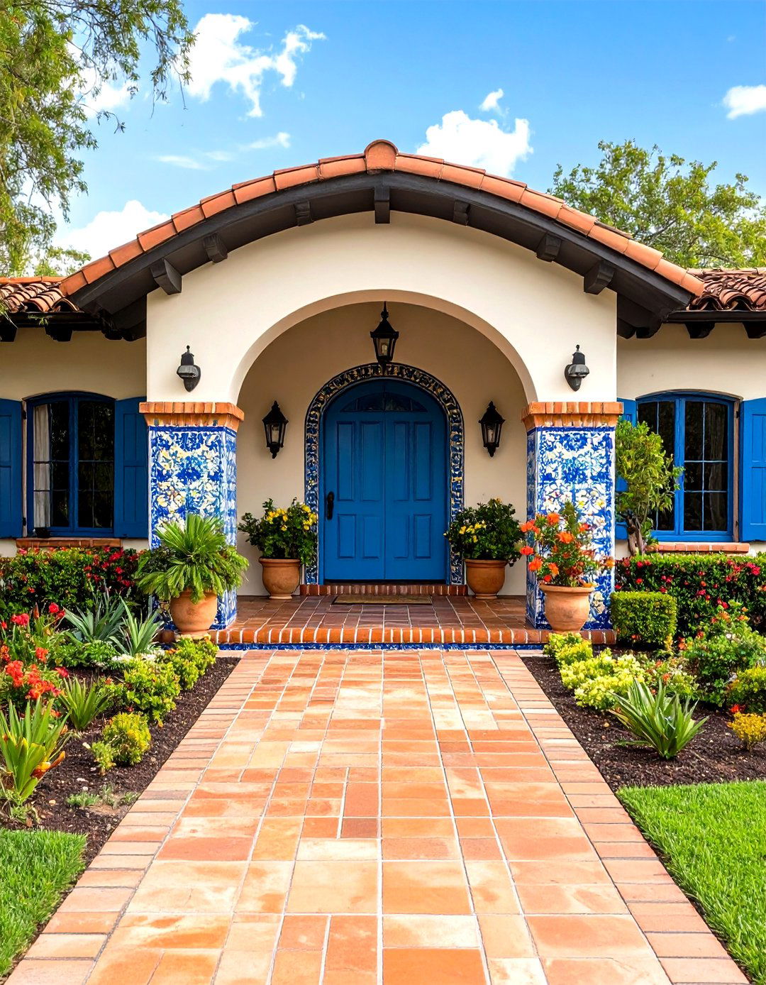 Spanish Bungalow Exterior Arched Tile Wrapped Entry - 20 spanish bungalow exterior ideas