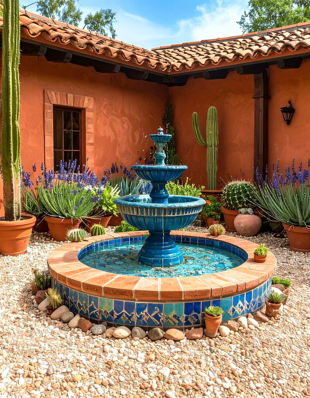 Spanish Bungalow Exterior Courtyard Fountain Focus - 20 spanish bungalow exterior ideas