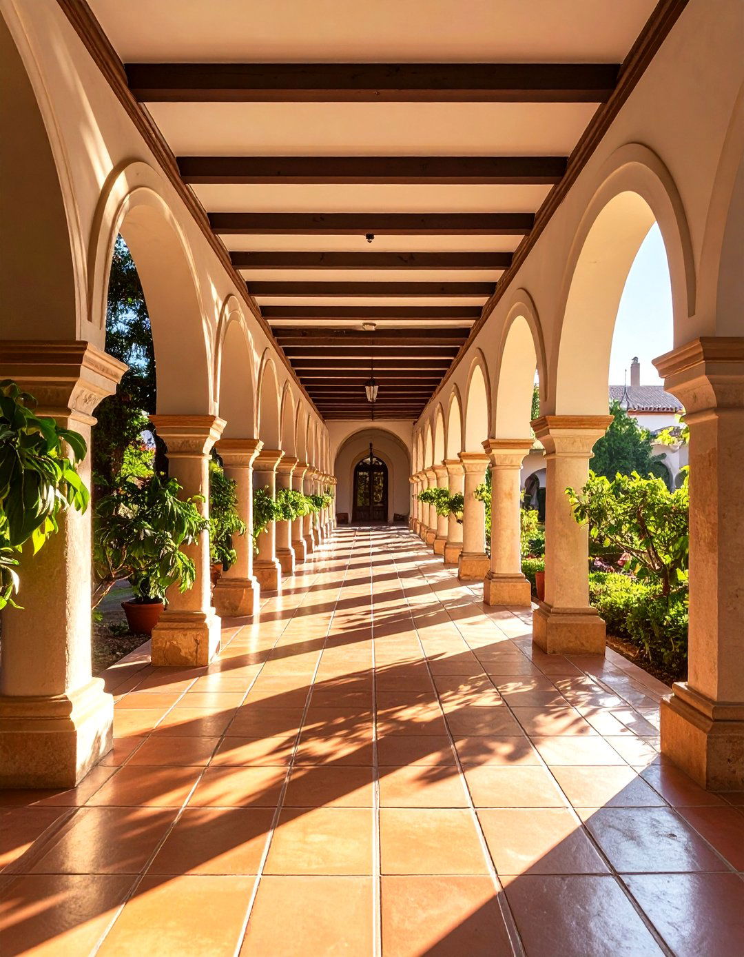 Spanish Colonial Revival Arched Arcaded Walkway - 20 spanish colonial revival architecture