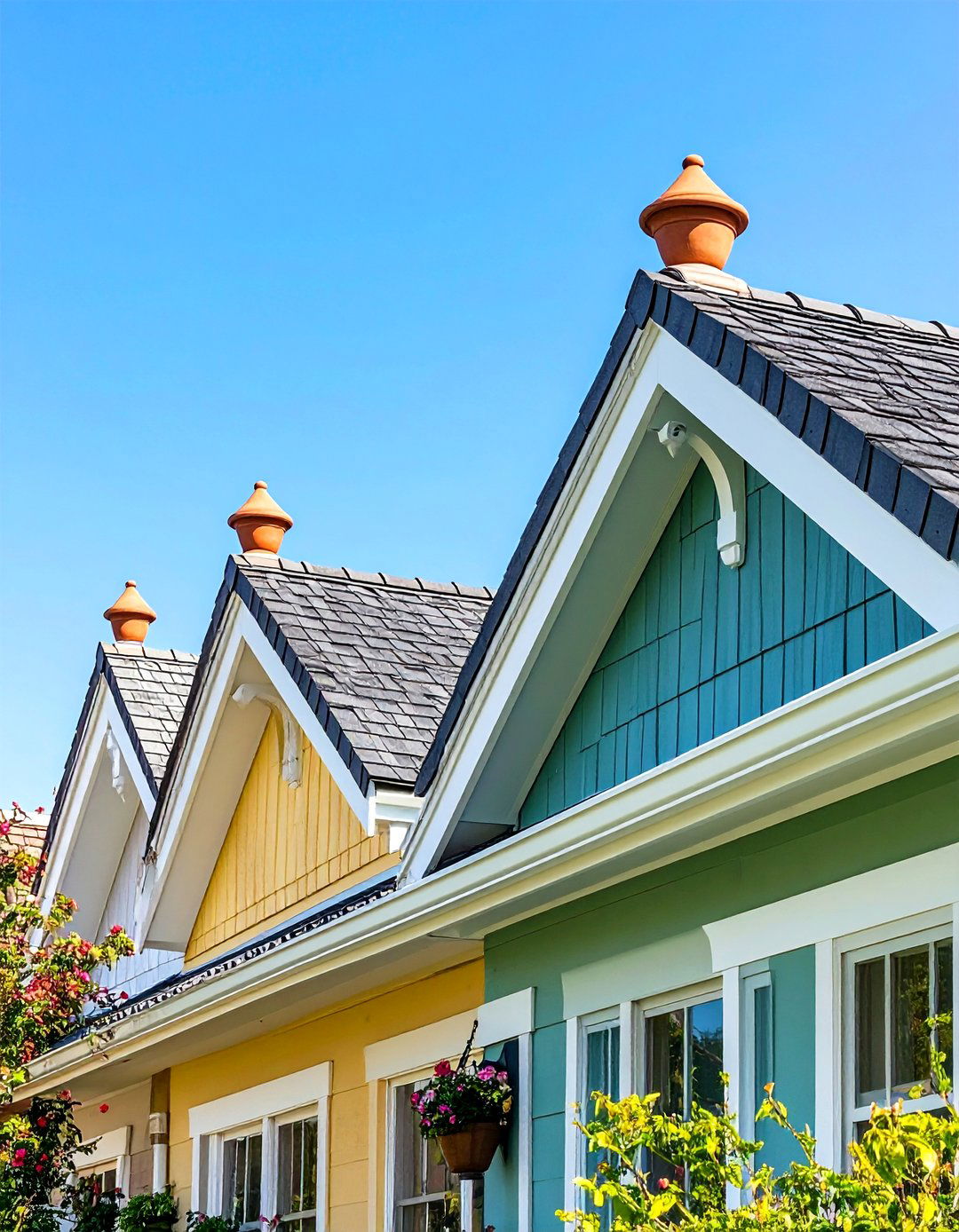 Spanish Colonial Revival Decorative Parapet with Clay Finials - 20 spanish colonial revival architecture