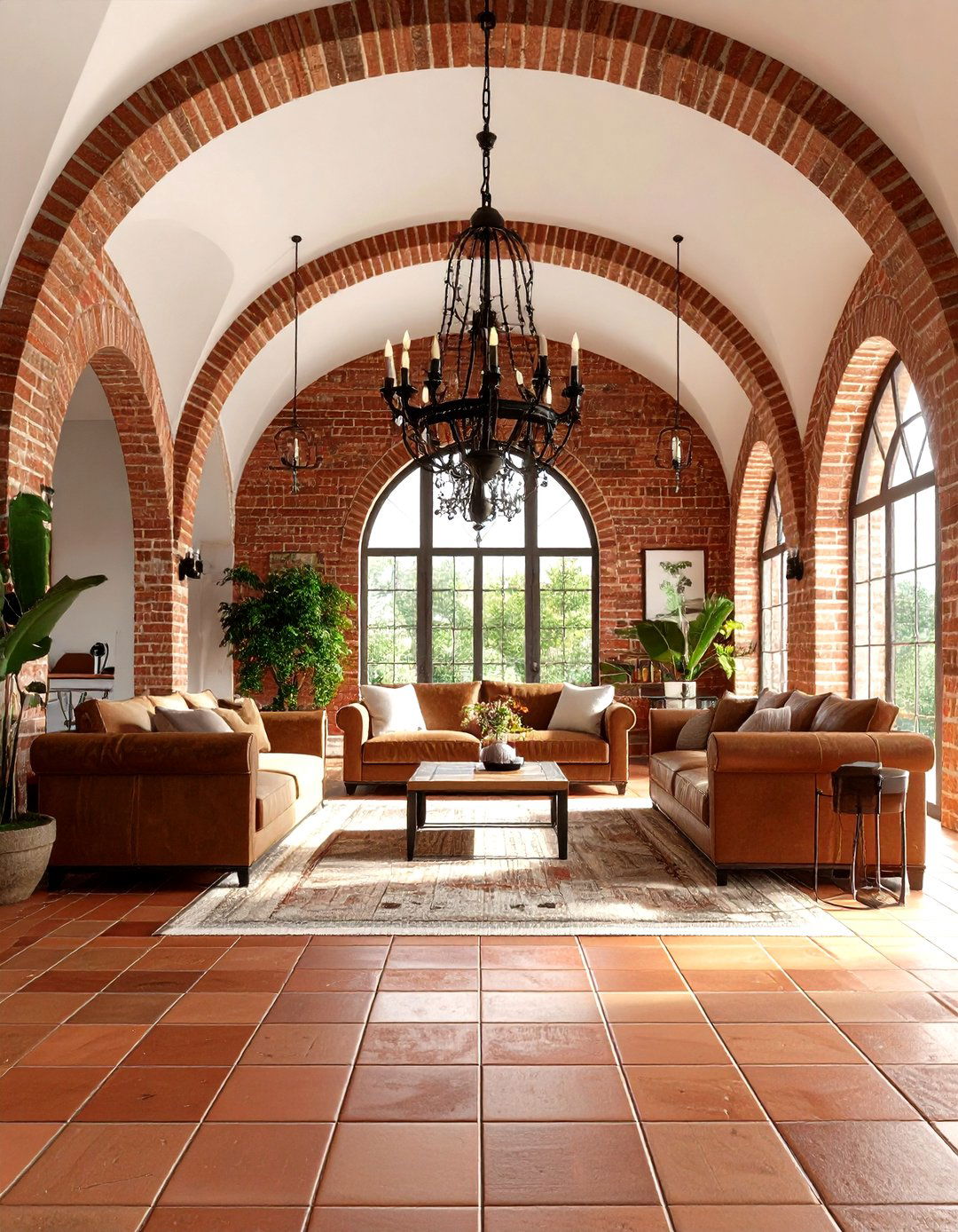 Spanish Interior Design Barrel Vaulted Brick Ceilings - 20 spanish interior design ideas